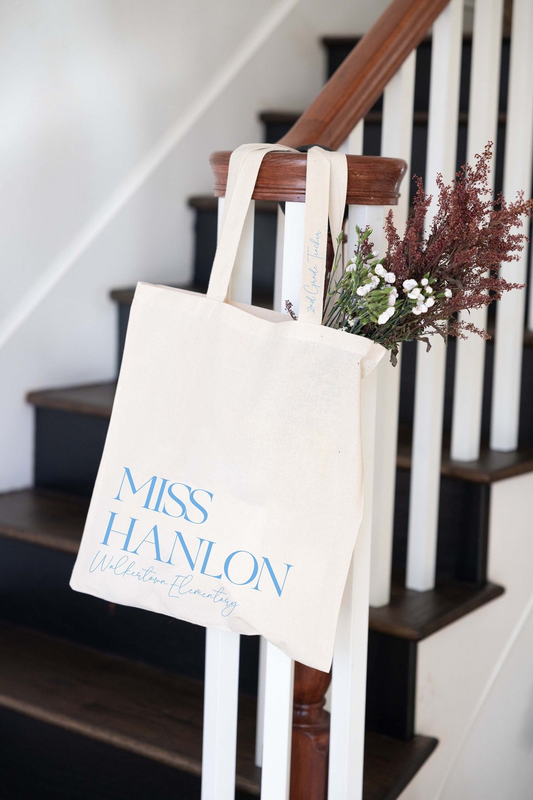 Personalized Teacher Tote Bag - Back to School Bag - Teacher Gift ...