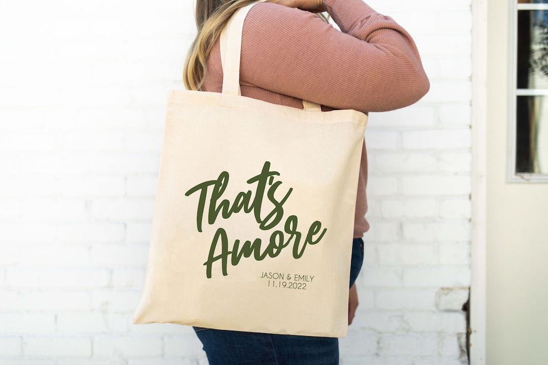 Thats Amore Tote Bags -destination Wedding Tote - Italian Wedding ...