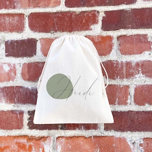 Personalized Name Bag - Bridesmaid Gifts - Custom Wedding Gift - Bachelorette Party Bags - Custom Drawstring Bag - Gift Bag - Wedding Gift