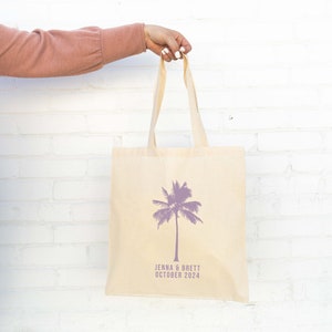 Welcome Tote Bag Destination Wedding Welcome Totes Palm Tree Welcome Tote Beach Wedding Welcome Tote Destination Wedding Tote Bag image 4