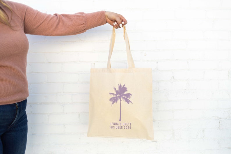 Welcome Tote Bag Destination Wedding Welcome Totes Palm Tree Welcome Tote Beach Wedding Welcome Tote Destination Wedding Tote Bag image 4