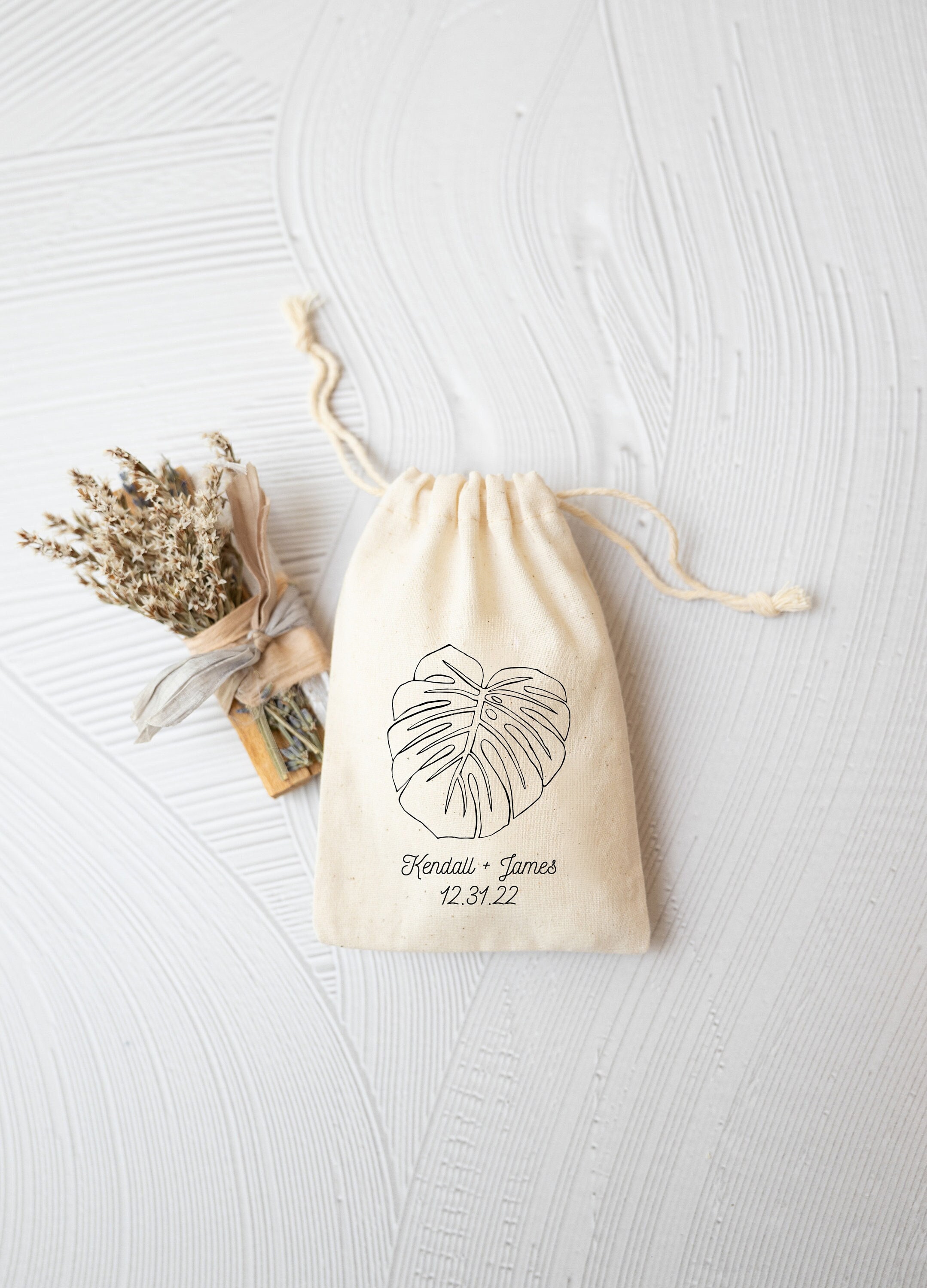 Monstera Leaf Welcome Bag