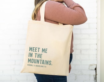 Welcome Tote Bag - Destination Wedding Welcome Totes - Mountain Welcome Tote - Mountain Wedding Welcome Tote - Destination Wedding Tote Bag