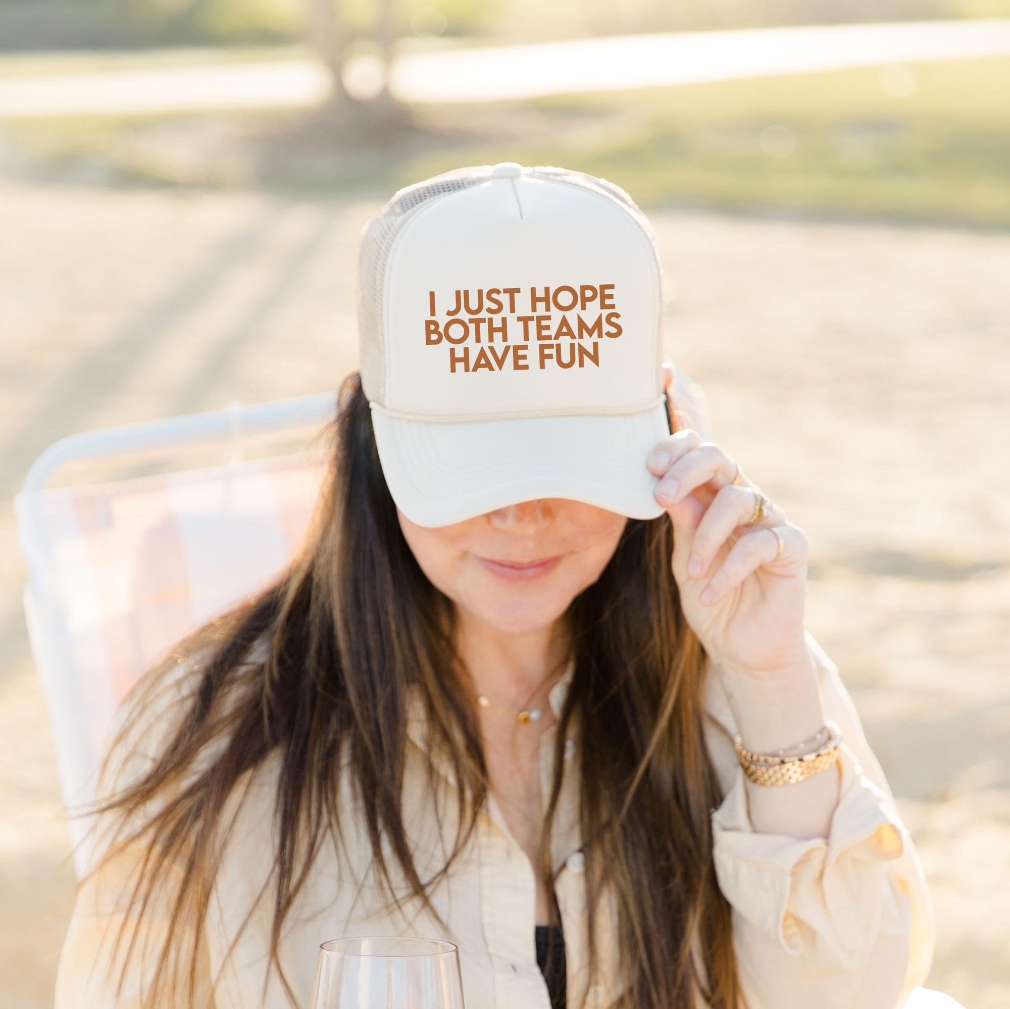 Funny Sports Trucker - Funny Sports Trucker Hat - Sports Mom Trucker - Both Teams Have Fun - Custom Trucker - Custom Trucker Hat - Trucker