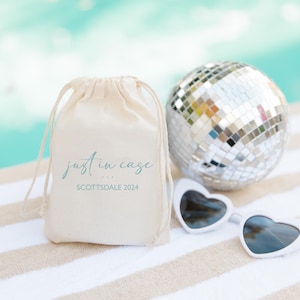 Just In Case Bag - Wedding Welcome Bags - Simple Wedding Welcome Bags - Welcome Bags - Wedding Favors - Hangover Kit Bags