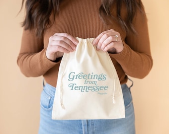 Greetings from Tennessee - Nashville Wedding - Tennessee Wedding Favor - Destination Wedding Favors - Memphis Wedding Favor Bag