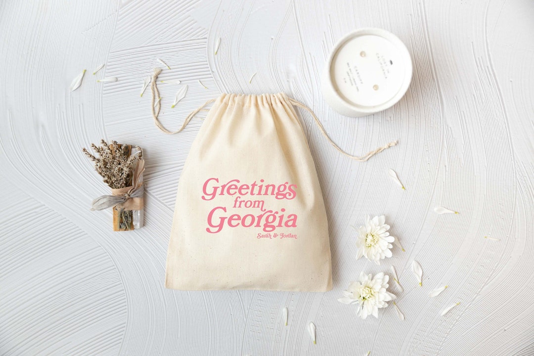 Greetings From Atlanta Wedding Bag Wedding Favor