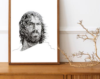 Print - Portrait of Thorgal --- A4 Poster
