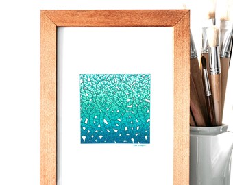 A4 Poster - Gradient - Drawing - Original work