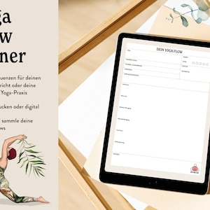 Yoga Flow Sequence Planner - Template Yoga Class Planning (German) PDF