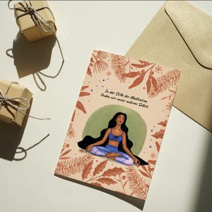 YOGA POSTKARTEN SET  - Weihnachtsgrüße Zitate Christmas