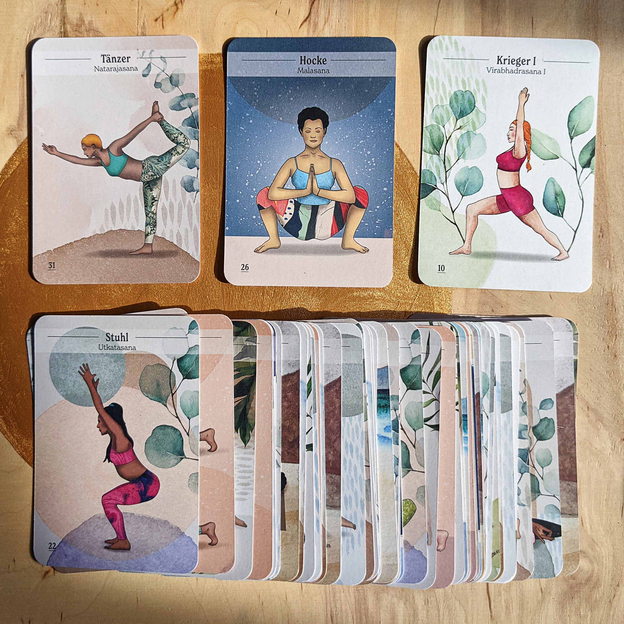 Yoga Asana Cards - Asana Card Set - Yoga Flow - Yoga Gift - for Yoga ...