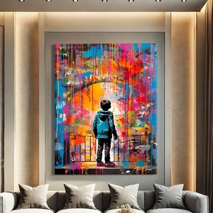 Graffiti Wall Art Printable, Street Art Painting, Graffiti Art Canvas Painting, Street Art Wall Art Prints, Graffiti Painting Original