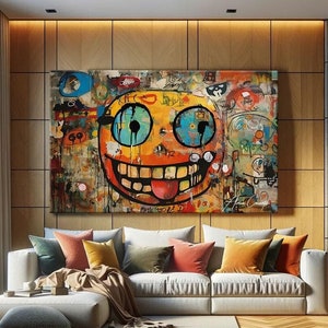 Street Art Leinwandbild, Graffiti Art Leinwand, Pop Culture Wandkunstdrucke, Graffiti Wandkunstdruck, Street Art Malerei, Graffiti Drucke