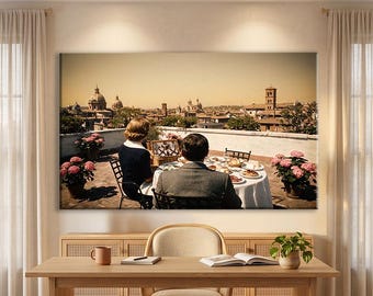 Couple Wall Art Bedroom, Romantic Bedroom Decor, Rome Print Art, Romantic Wall Art Print, Italian Decor for Home, Dolce Vita Wall Art