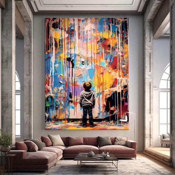 Street Art Prints Framed, Modern Pop Art Wall Art Large, Pop Culture Art Print, Street Art Canvas Painting, Canvas Pop Art Painting Print