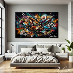 Graffiti Art Original, Street Art Canvas, Urban Painting, Graffiti Wall Art Canvas, Graffiti Street Art Prints, Urban Art Prints Decoration