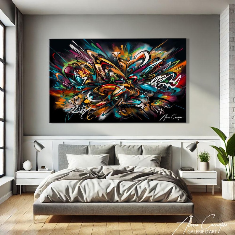 Graffiti Art Original, Street Art Canvas, Urban Painting, Graffiti Wall Art Canvas, Graffiti Street Art Prints, Urban Art Prints Decoration