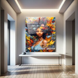 glass art wall