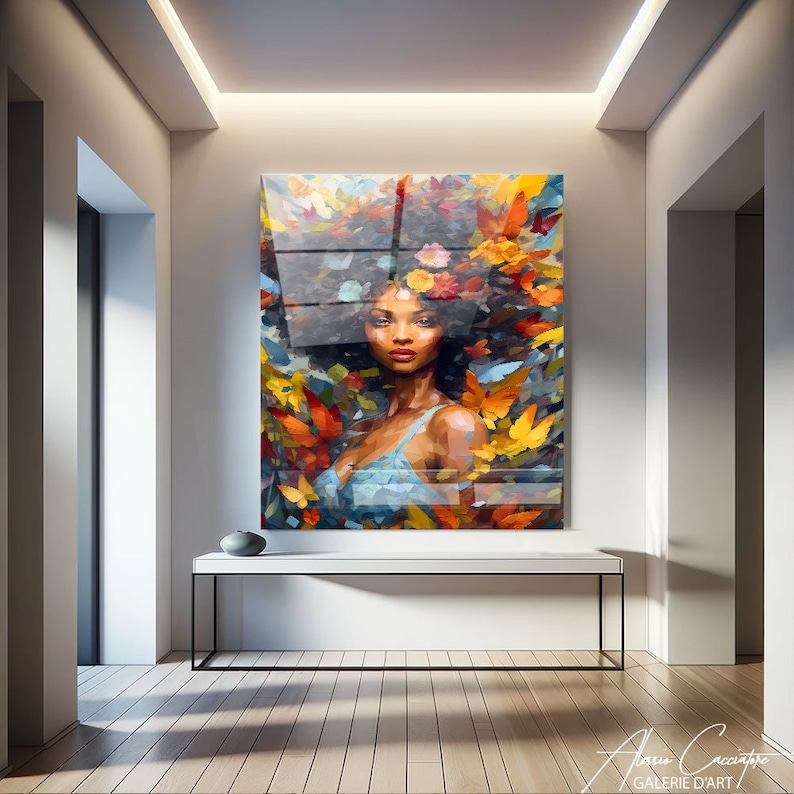 glass art wall