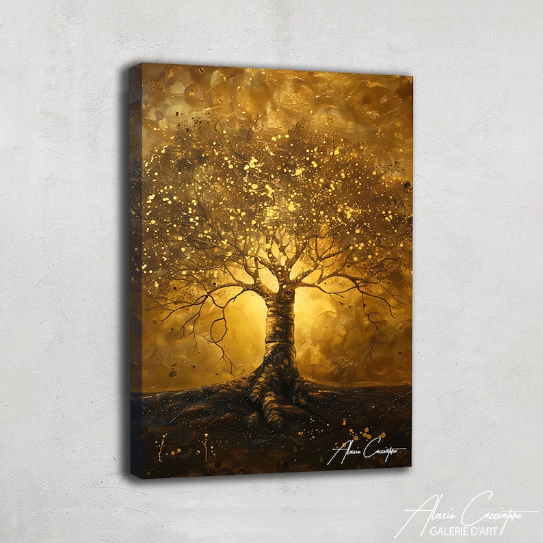 golden tree art