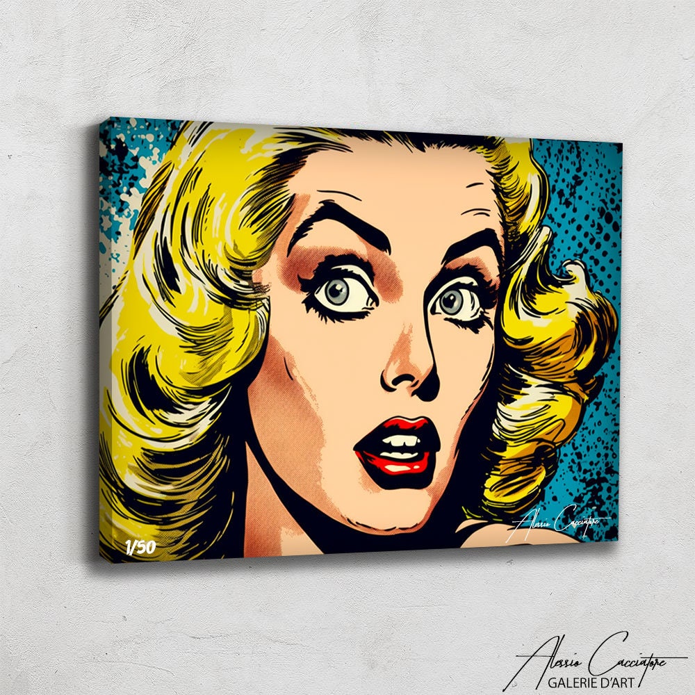 Pop Art Canvas Wall Art Street Art on Canvas Pop Art Etsy