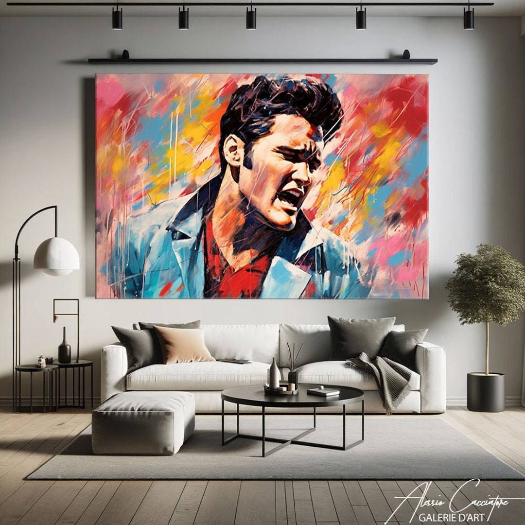 Elvis Wall Art Rock N Roll Wall Art Elvis Presley Print Etsy