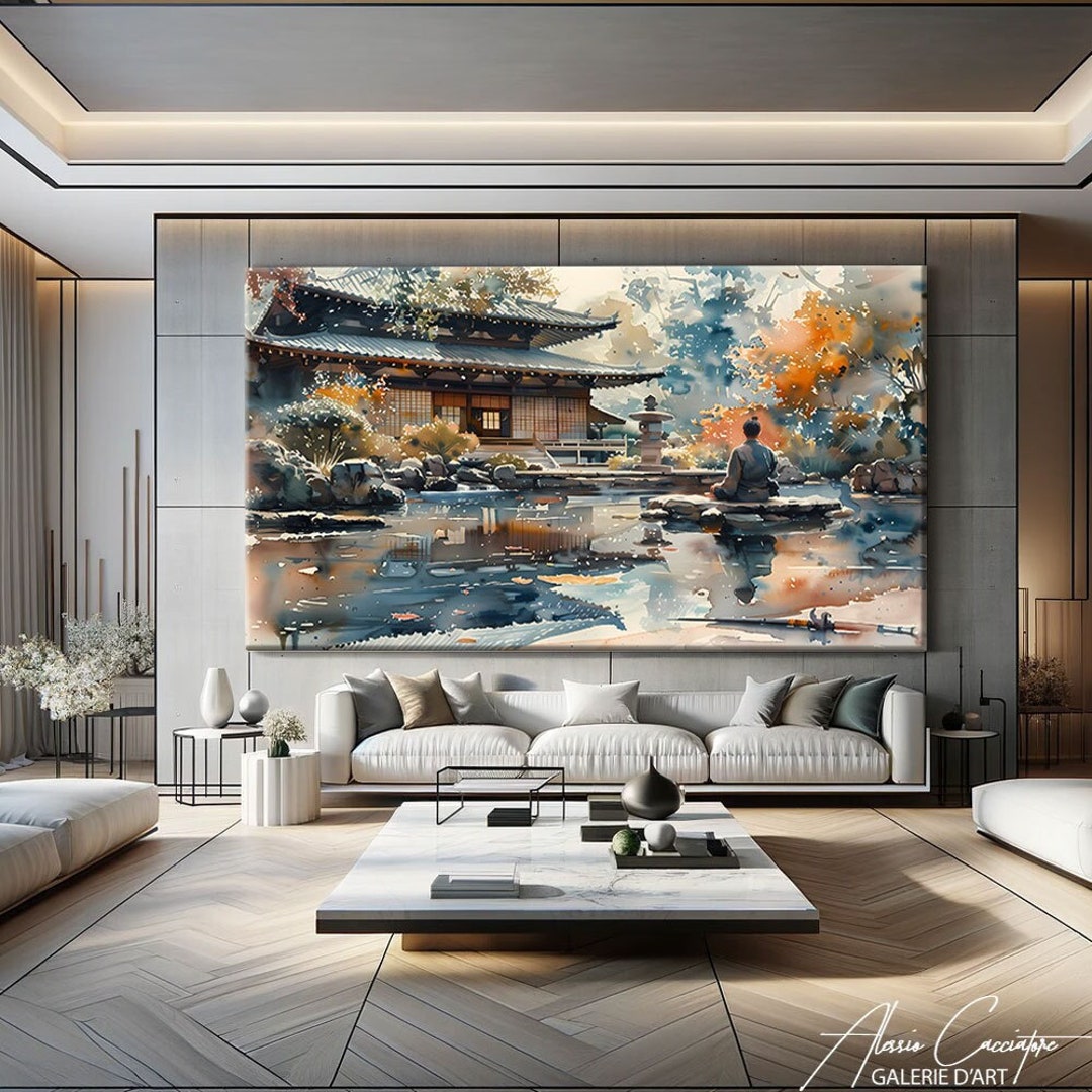 Zen Wall Art Print, Spiritual Art Prints, Meditation Painting, Zen Art ...