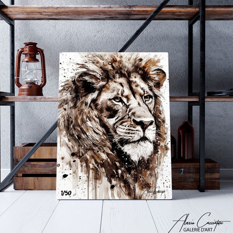Lion Wall Art Extra Large Wall Art Animal Head Wall Art Etsy UK