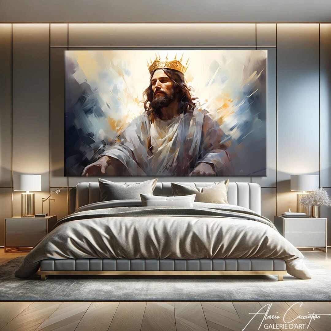 Jesus Art Print, Christian Painting Canvas, Biblical Prints, Jesus ...