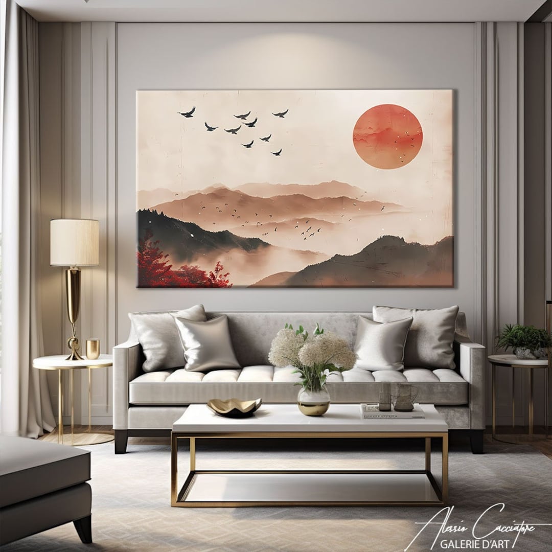 Japanese Art Print, Abstract Japandi Print, Japanese Wall Art Print ...