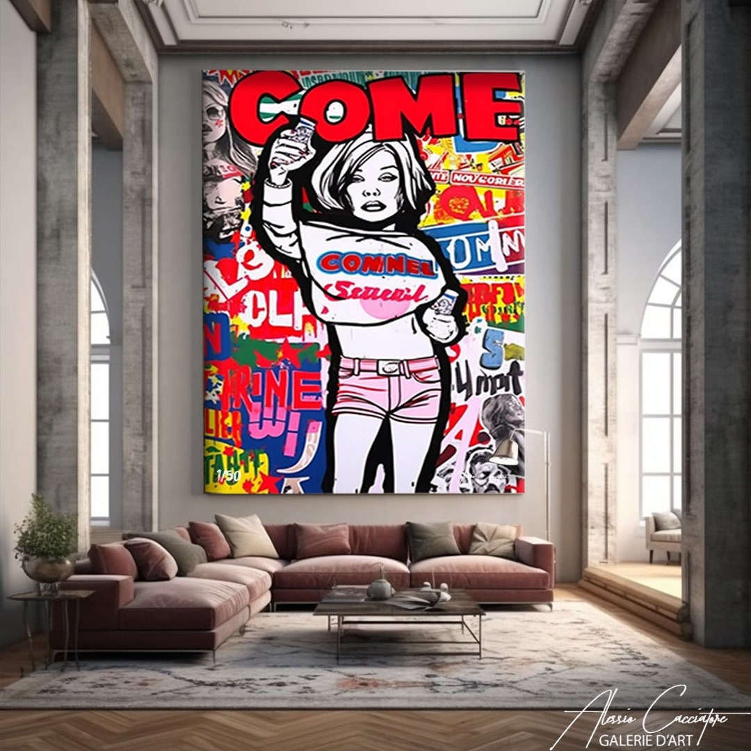 Graffiti Wall Art Home Decor Large Pop Art Canvas Prints - Etsy