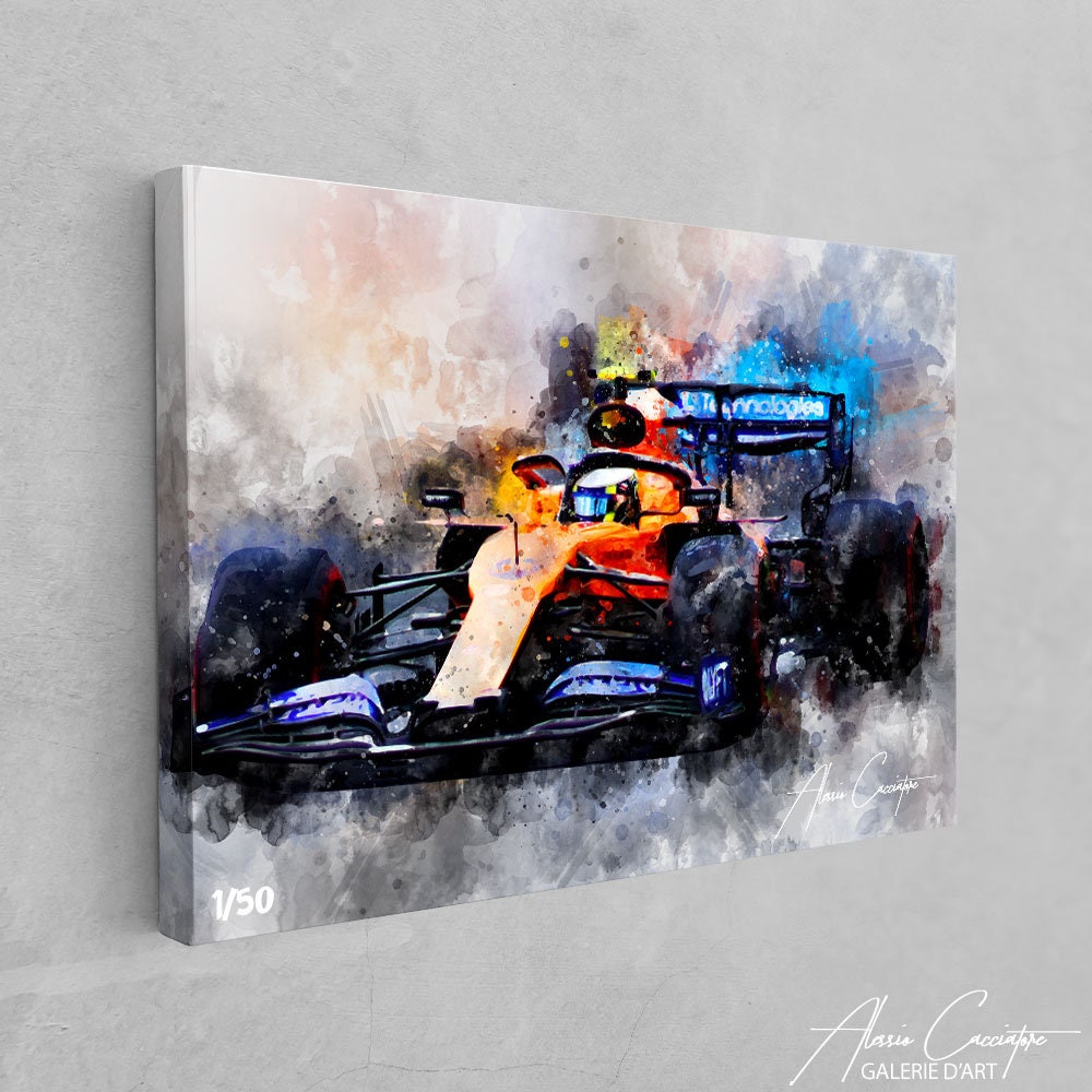 Formula 1 World Champions F1 Paintings Printed on Canvas • CanvasPaintArt