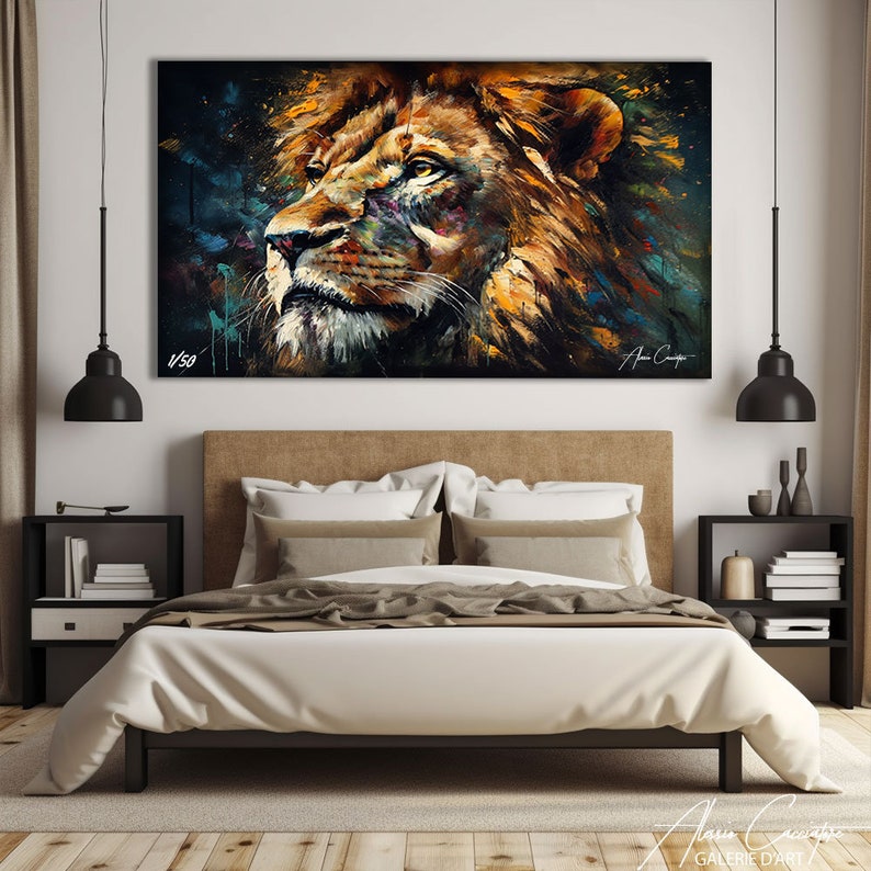 lion painting