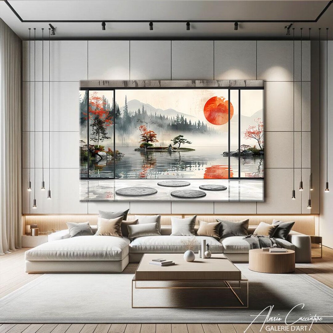Zen Garden Wall Art, Botanical Wall Art Prints, Yoga Wall Decor, Zen ...