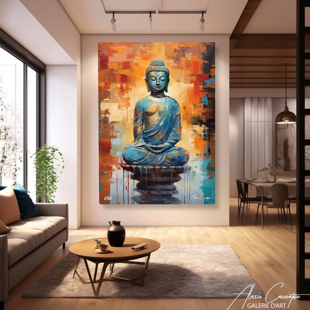 Buddha Wall Art Canvas Zen Wall Art Print Buddhist Art - Etsy
