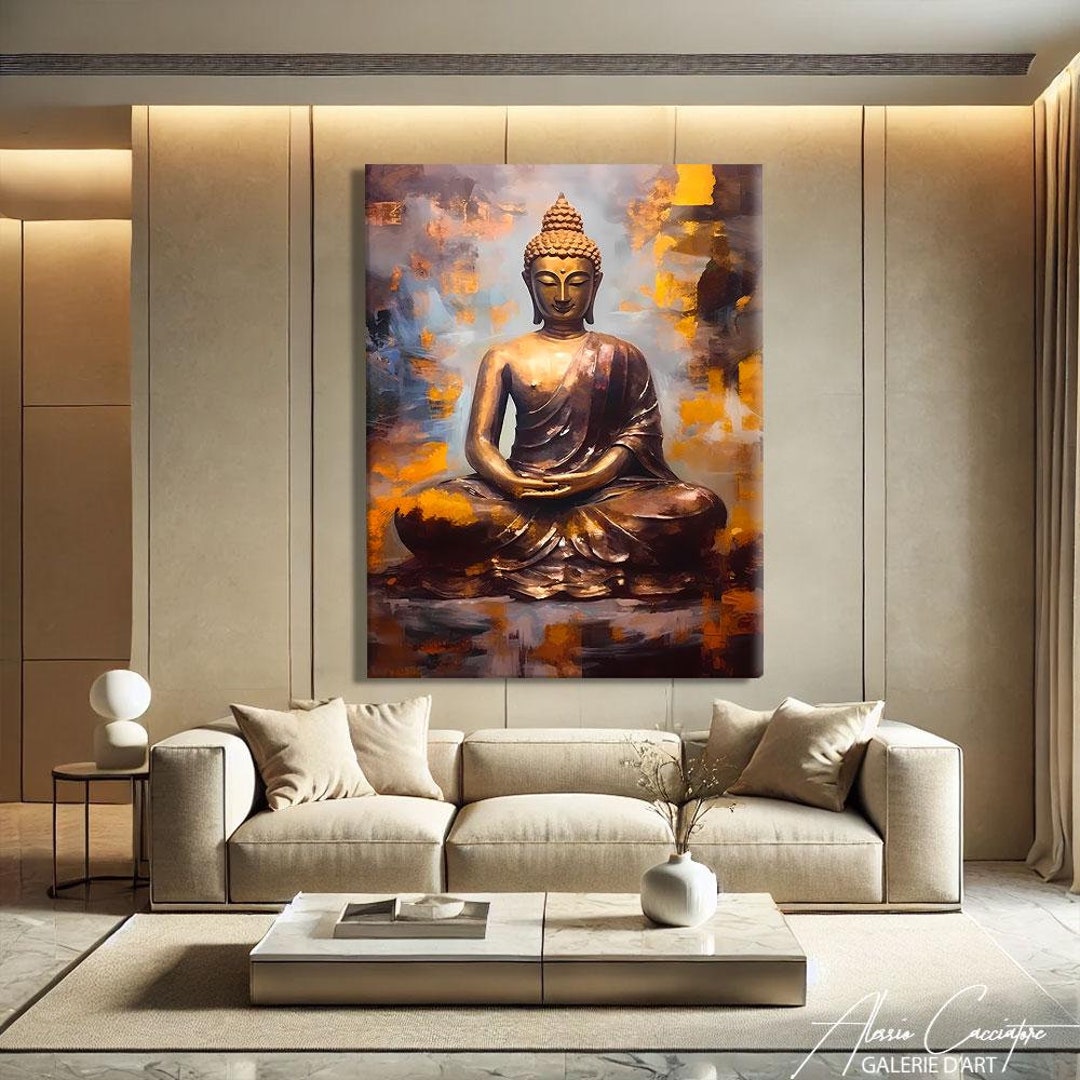 Buddha Wall Art Print, Meditation Wall Art Printable, Buddha Canvas ...