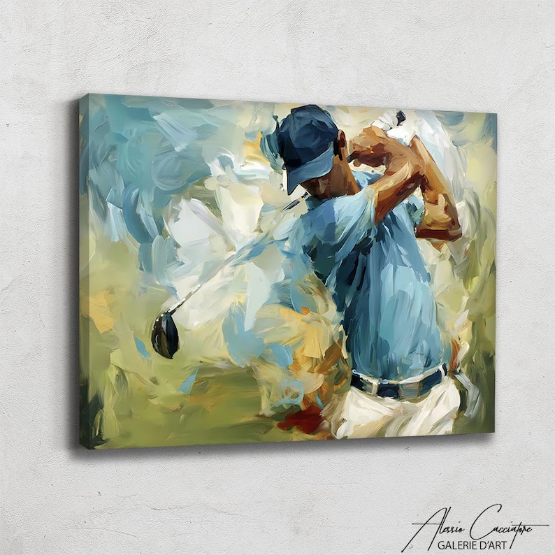 Abstract Golf Art Framed, Golf Wall Decor Prints, Sports Wall Art for ...