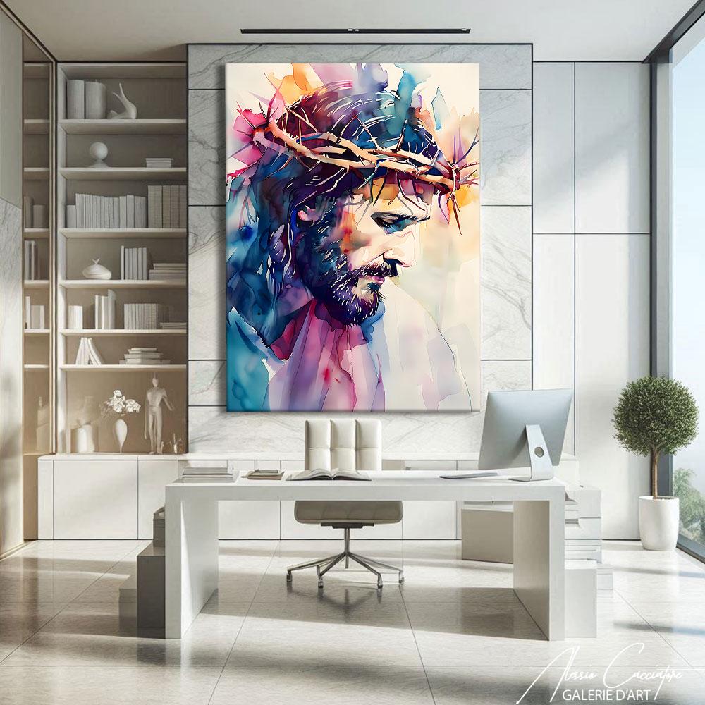 Modern Christian Art Prints, Crown of Thorns Wall Art, Street Art ...