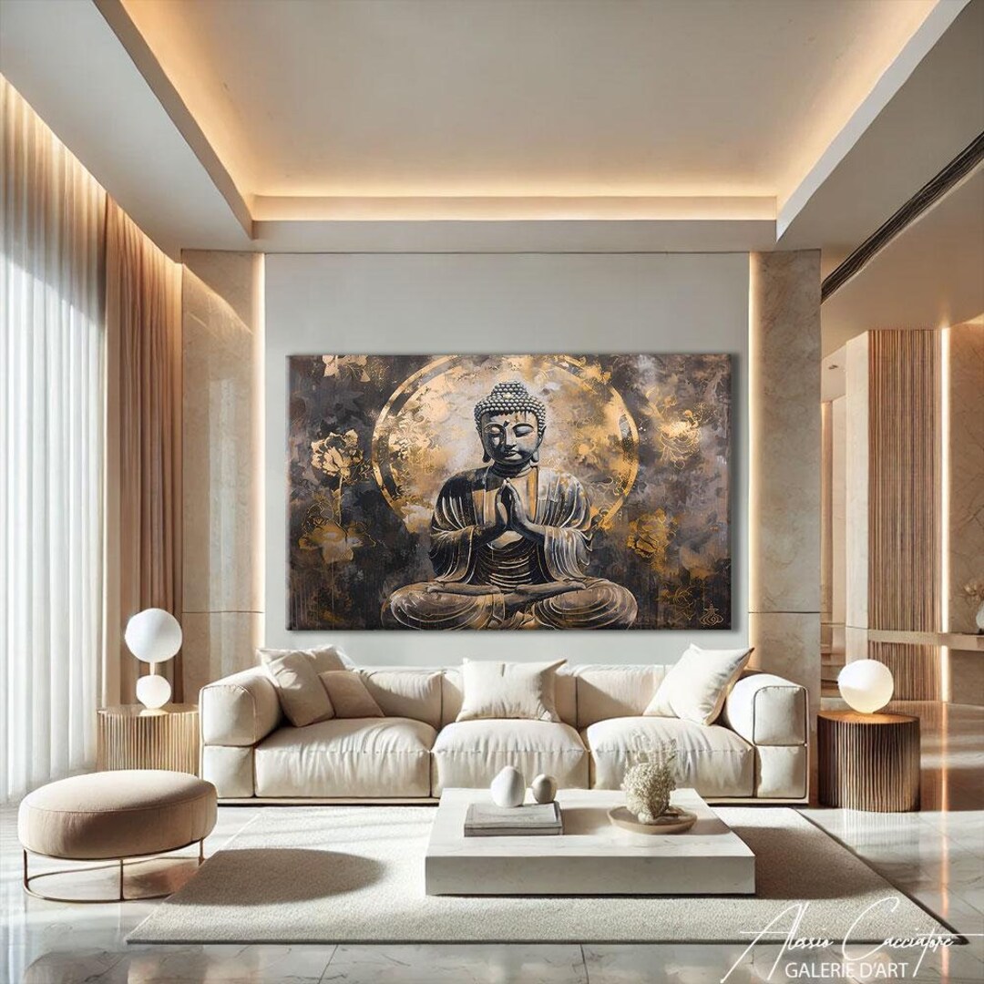 Tranquil Wall Art, Buddha Wall Decor Bedroom Above Bed, Asian Gifts ...