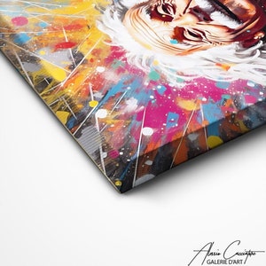 Albert Einstein Wall Art, Canvas Pop Art Print, Pop Culture Wall Art, Einstein Print, Colorful Pop Art Decor, Above Bed Decor, Oversized Art image 7