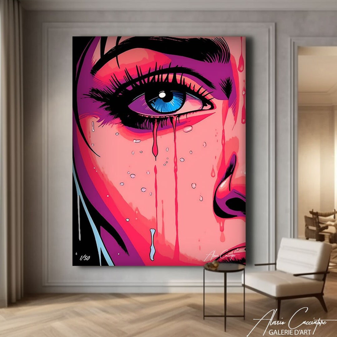Pop Art Print Wall Art, Pop Culture Wall Art Prints, Pop Art Canvas