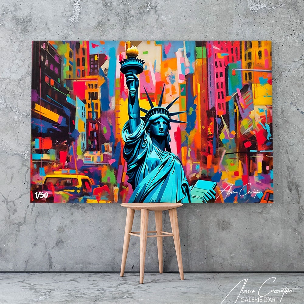 New York Print Pop Art Wall Art Large Pop Art Print Comic Etsy
