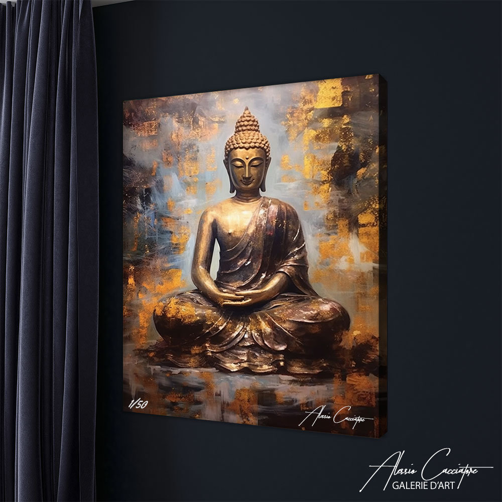 Baby Buddha Zen Meditation Hippie Spiritual Art Print - Psychonautica