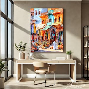 Moroccan Print, Traditional Wall Art For Living Room, Oriental Prints, Arab Wall Art, Marrakech Art Print, Moroccan Art Print