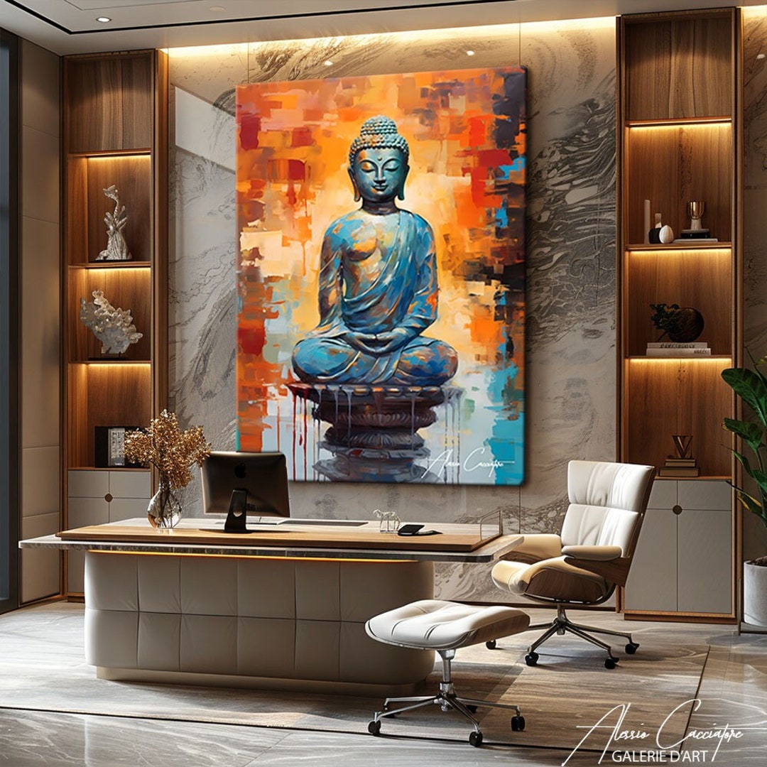 Buddha Wall Art Canvas, Zen Wall Art Print, Buddhist Art Print, Buddha ...