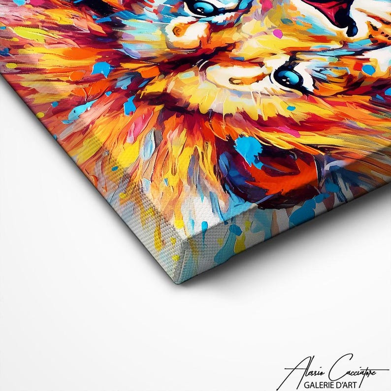 Lion Print Wall Art, Pop Art Print, Graffiti Art Canvas, Lion Head Wall Art Lion Artwork Print, Pop Culture Wall Art, Gift For Girlfriend image 7
