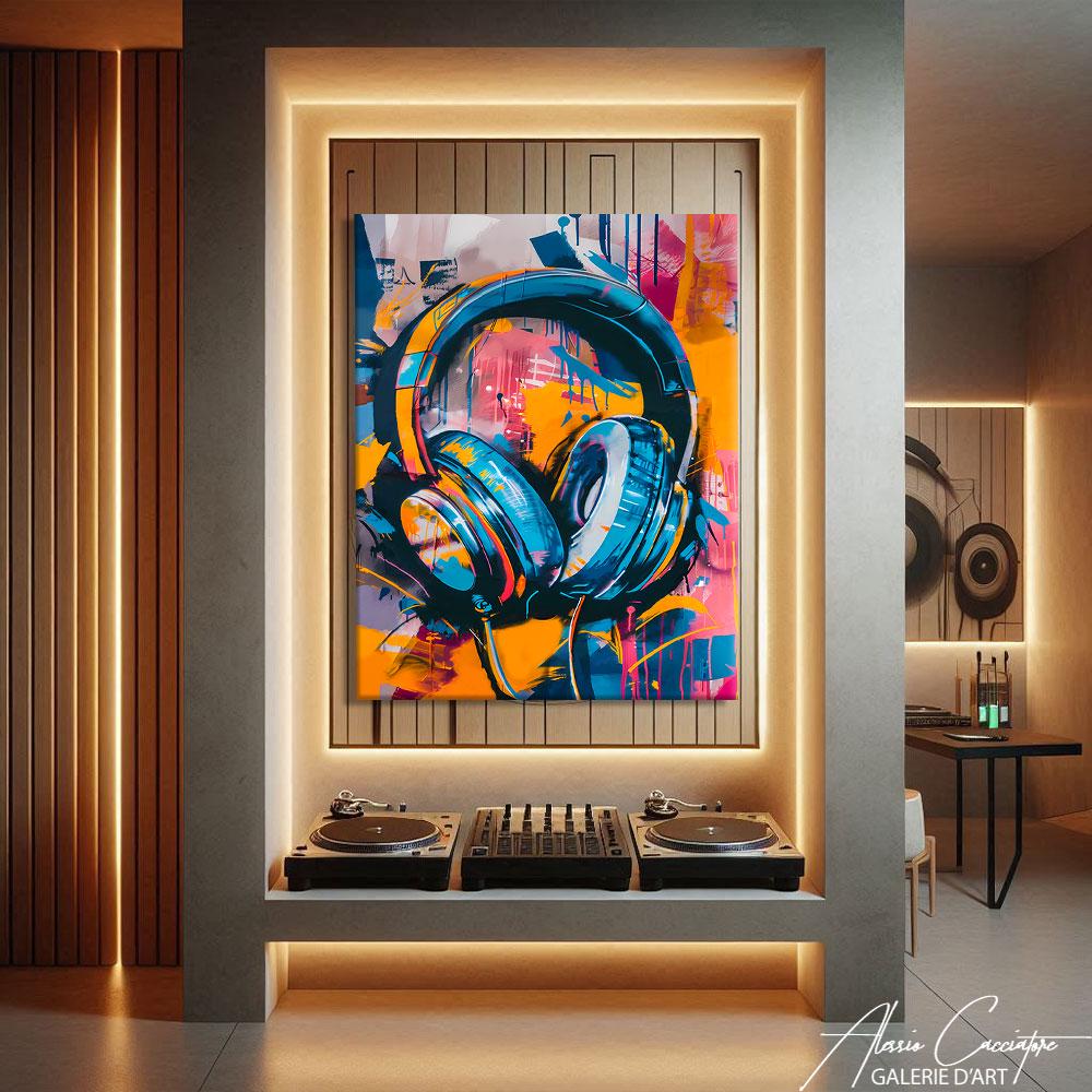 Abstract Graffiti Painting, Music Wall Art Prints, Street