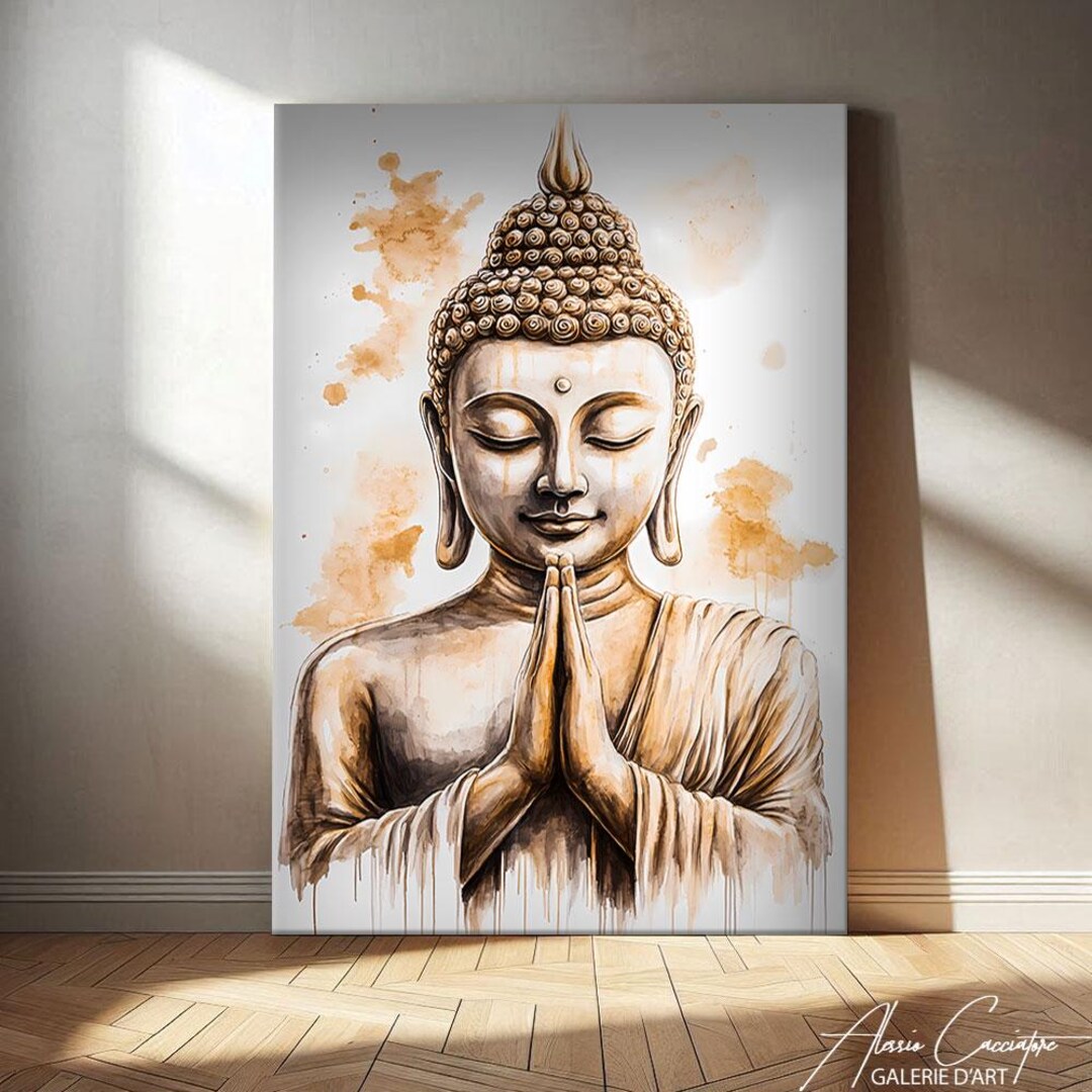 Buddha Wall Art Canvas, Zen Art Prints, Framed Meditation Wall Art ...