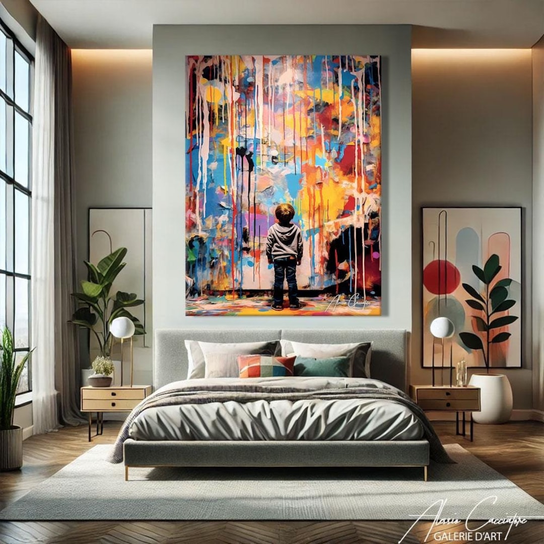 Graffiti Wall Art Printable, Urban Art Print, Above Bed Wall Decor ...
